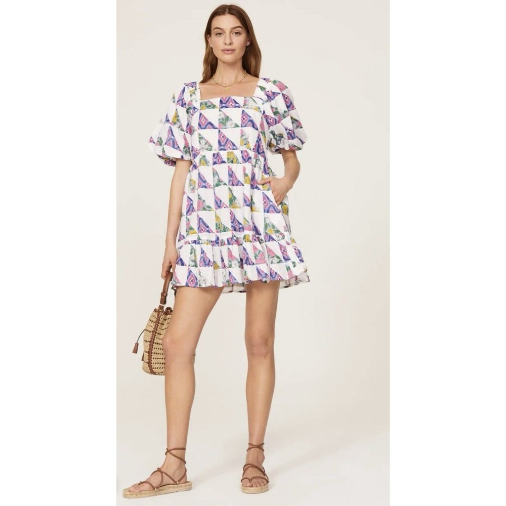 Banjanan Harley Patchwork Mini Dress. Size Large